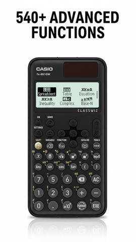 Casio FX-991CW Scientific Calculator - Advanced 540+ Functions | UAE Approved for GCSE, A-Level & University Exams