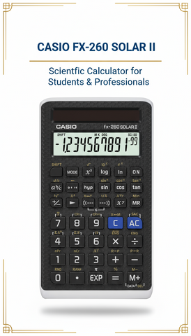 Casio FX-260 Solar II Scientific Calculator - UAE | Student & Professional Calculator Dubai