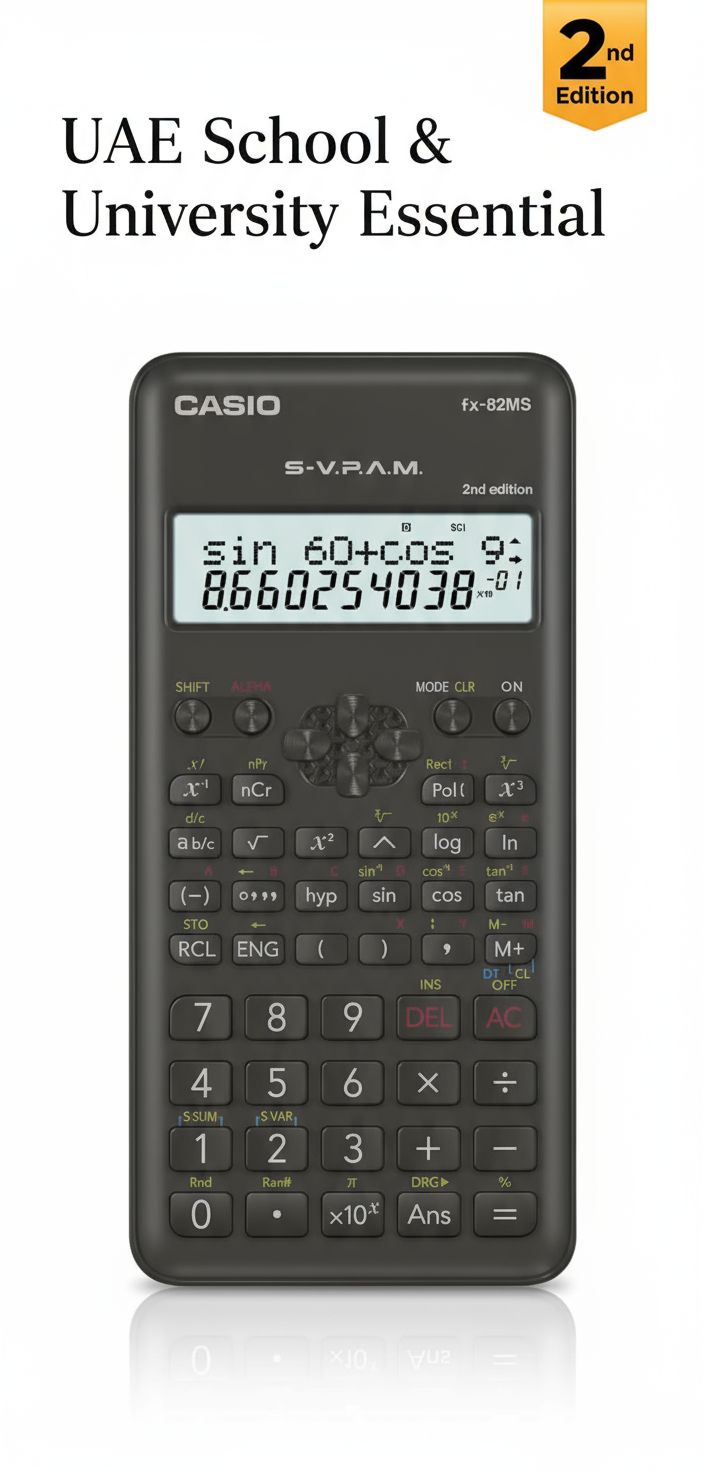 Casio FX-82 MS Scientific Calculator - 2nd Edition | UAE School & University Essential