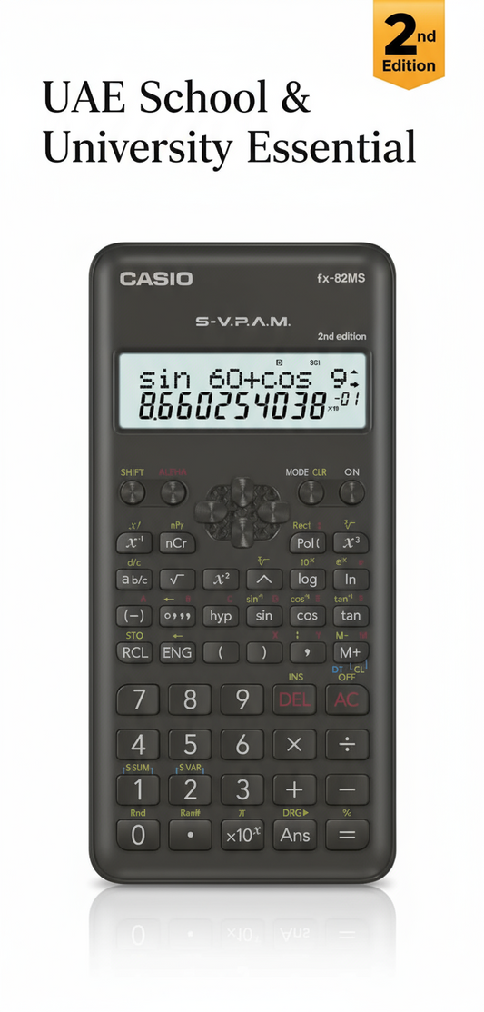 Casio FX-82 MS Scientific Calculator - 2nd Edition | UAE School & University Essential