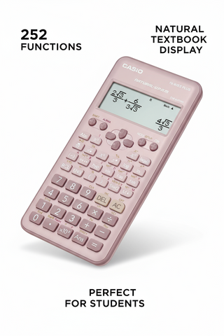 Casio FX-82ES PLUS Scientific Calculator Pink - 252 Functions for Students UAE