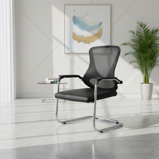 Visitor Chair Black IH 1040 BLK - Premium Office Seating UAE