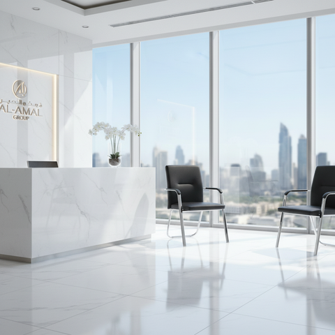 PU Visitor Chair with Chrome Arms - Premium Office Seating UAE | IH 827