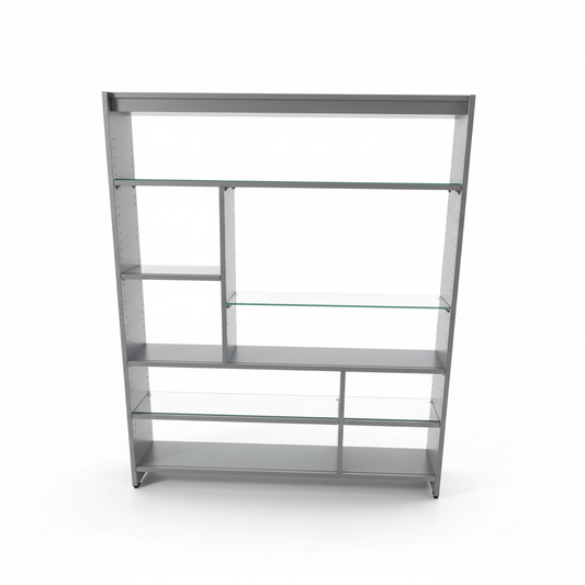 Grey Book Cabinet | Premium Office Storage Furniture UAE