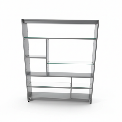 Grey Book Cabinet | Premium Office Storage Furniture UAE
