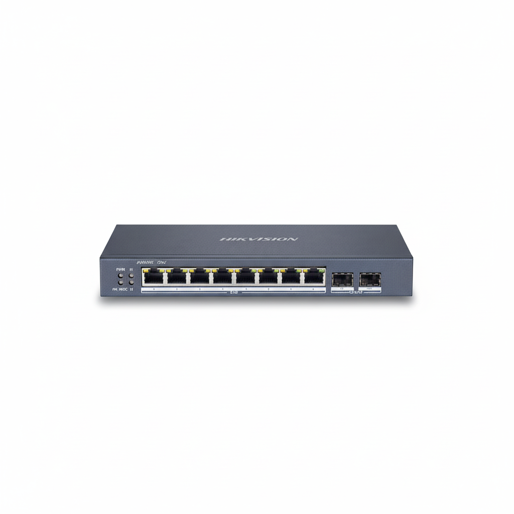 Hikvision DS-3E1510P-E 8-Port Gigabit Web PoE Switch UAE | 123W PoE+ Network Switch Dubai Abu Dhabi Sharjah Ajman Umm Al Quwain Ras Al Khaimah Fujairah