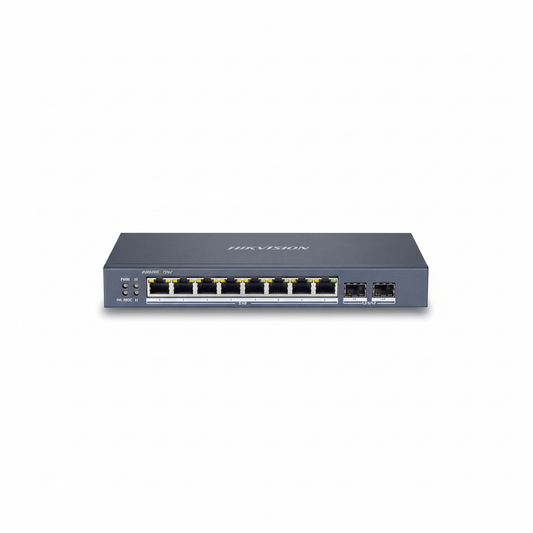 Hikvision DS-3E1510P-E 8-Port Gigabit Web PoE Switch UAE | 123W PoE+ Network Switch Dubai Abu Dhabi Sharjah Ajman Umm Al Quwain Ras Al Khaimah Fujairah
