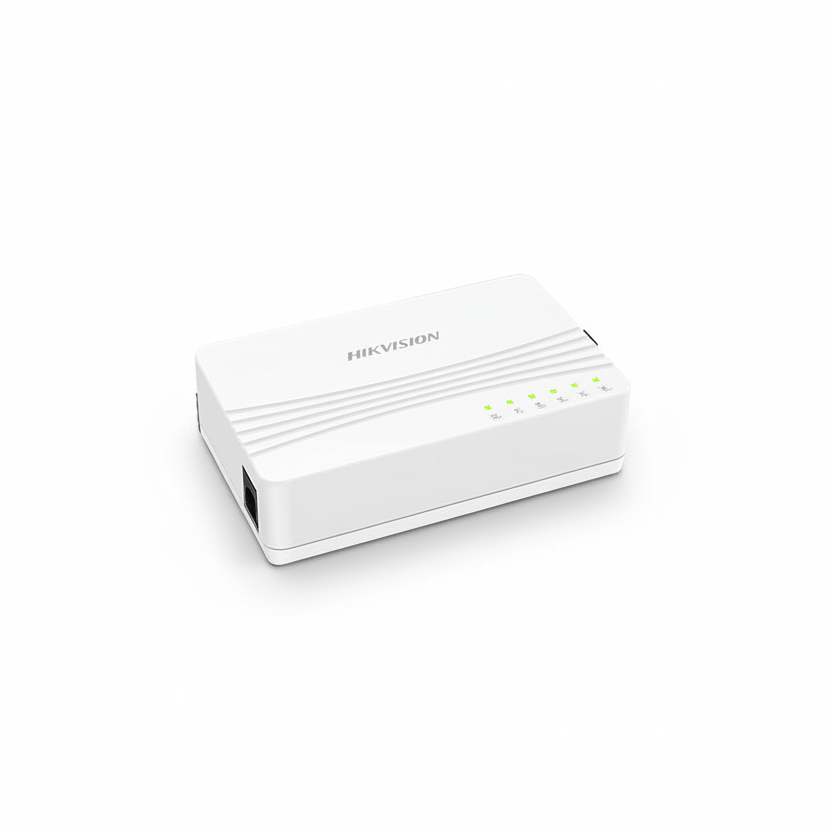 Hikvision DS-3E0105D-E 5-Port Fast Ethernet Switch UAE | 10/100Mbps Unmanaged Desktop Switch Dubai Abu Dhabi Sharjah Ajman Umm Al Quwain Ras Al Khaimah Fujairah