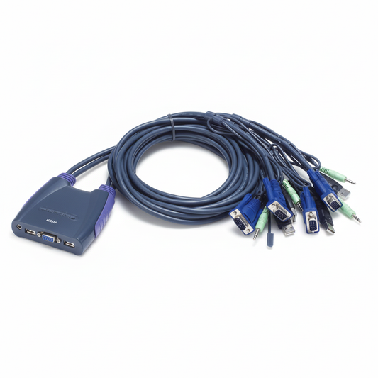 ATEN CS64US 4-Port USB VGA/Audio Cable KVM Switch UAE | Dubai Abu Dhabi Sharjah Ajman Umm Al Quwain Ras Al Khaimah Fujairah | UAE-Wide Delivery