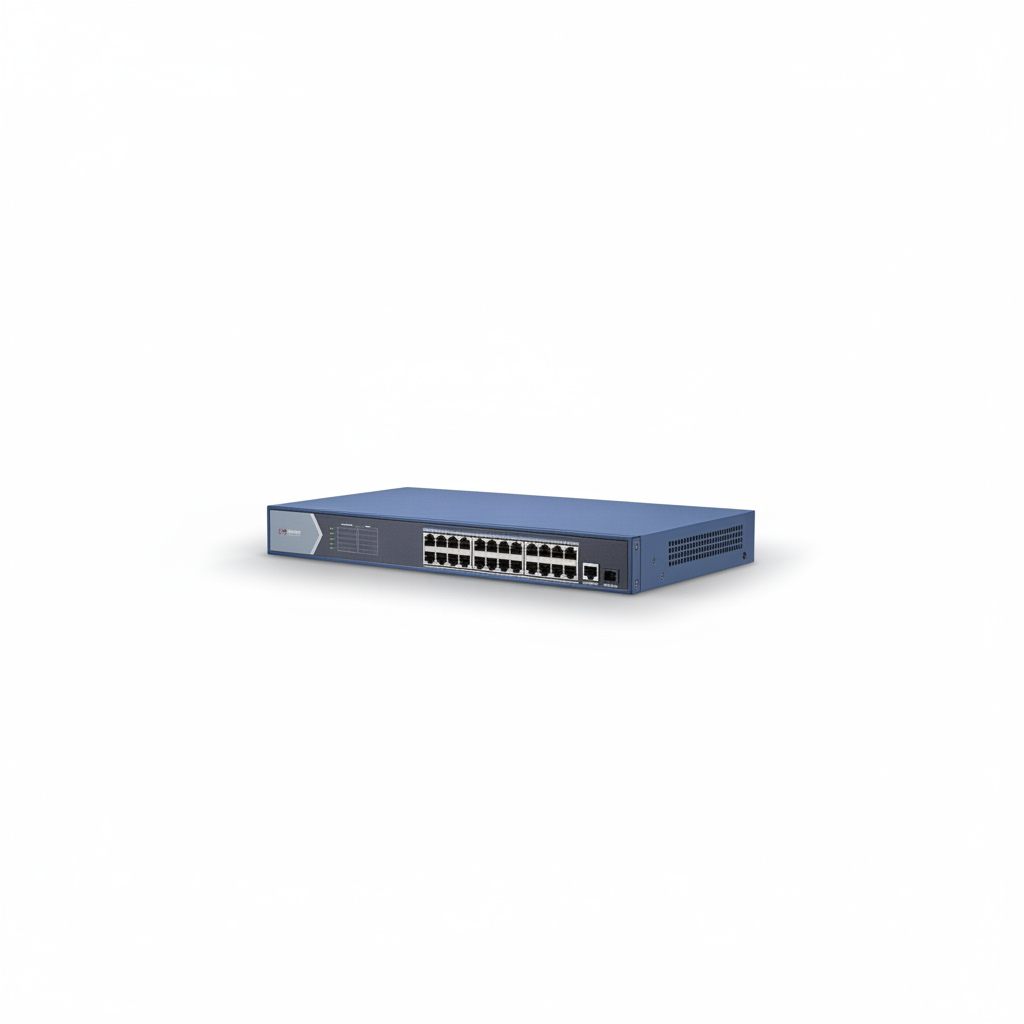 Hikvision DS-3E0526P-E-M 24-Port Gigabit Unmanaged PoE Switch UAE | 400W PoE+ Network Switch Dubai Abu Dhabi Sharjah Ajman Umm Al Quwain Ras Al Khaimah Fujairah