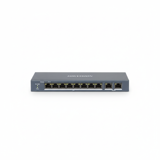 Hikvision DS-3E0109P-E-M-B 8-Port Fast Ethernet Unmanaged PoE Switch UAE | 130W PoE+ Network Switch Dubai Abu Dhabi Sharjah Ajman Umm Al Quwain Ras Al Khaimah Fujairah
