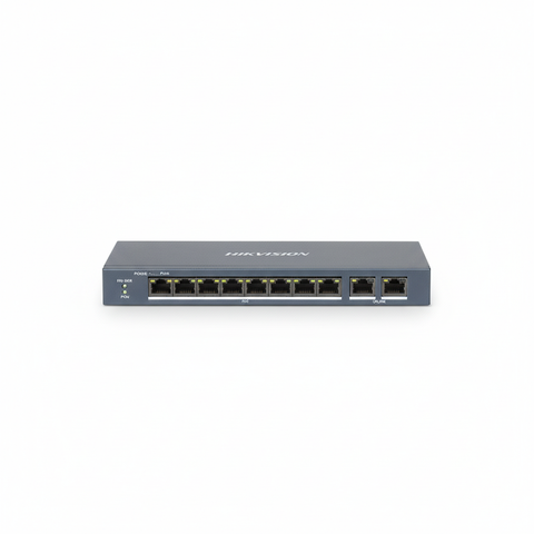 Hikvision DS-3E0109P-E-M-B 8-Port Fast Ethernet Unmanaged PoE Switch UAE | 130W PoE+ Network Switch Dubai Abu Dhabi Sharjah Ajman Umm Al Quwain Ras Al Khaimah Fujairah