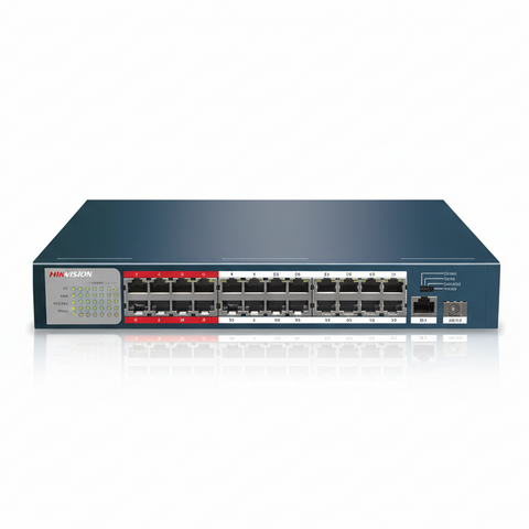 Hikvision DS-3E0326P-E-M-B 24-Port Fast Ethernet Unmanaged PoE Switch UAE