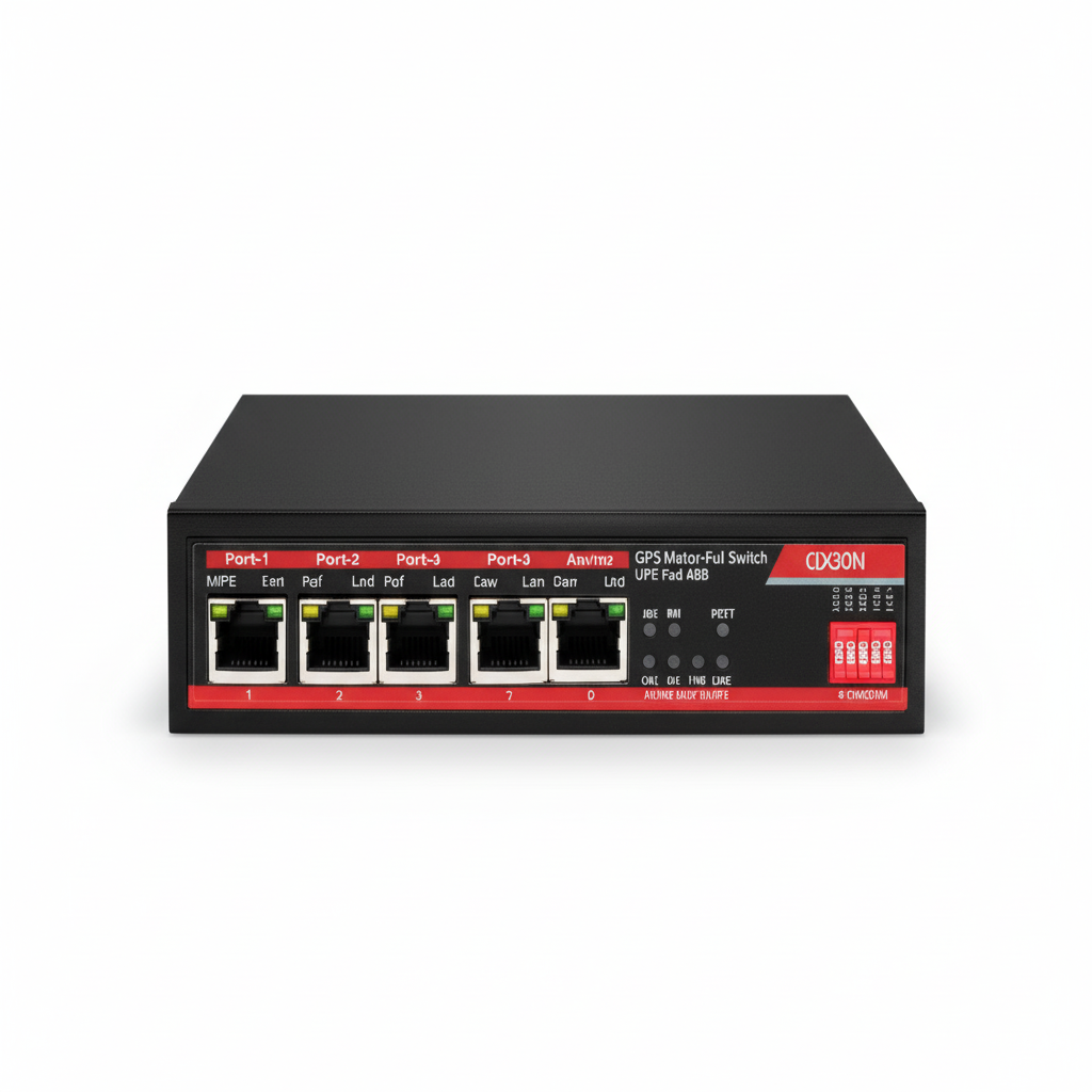 OXION OX-SGPS605-1G-UPS 5-Port UPS Solar Gigabit AI PoE Switch 180W UAE | Dubai Abu Dhabi Sharjah Ajman Umm Al Quwain Ras Al Khaimah Fujairah