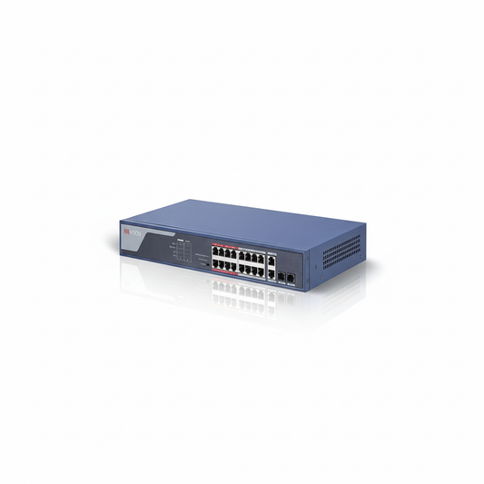 Hikvision DS-3E1318P-SI 16-Port Fast Ethernet Smart PoE Switch UAE | Dubai Abu Dhabi Sharjah Ajman Umm Al Quwain Ras Al Khaimah Fujairah