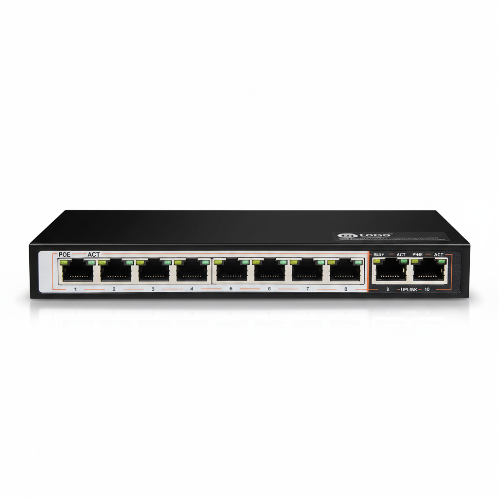 D-Link DGS-F1010P-E 8-Port Gigabit PoE Switch UAE | 250W PoE+ Network Switch Dubai Abu Dhabi Sharjah Ajman Umm Al Quwain Ras Al Khaimah Fujairah