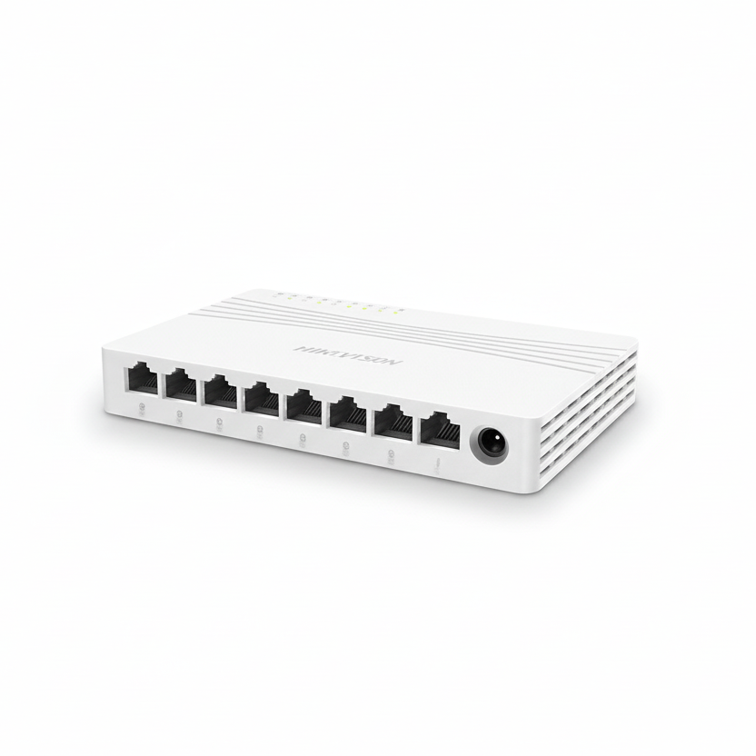 Hikvision DS-3E0508D-E 8-Port Gigabit Desktop Switch UAE | 10/100/1000Mbps Unmanaged Network Switch Dubai Abu Dhabi Sharjah Ajman Umm Al Quwain Ras Al Khaimah Fujairah