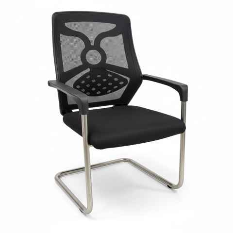 Premium Visitor Chair Black IH 818 BLK | UAE Office Furniture