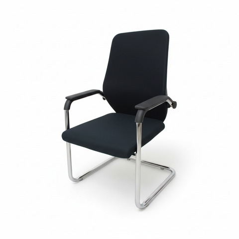 Mesh Back Visitor Chair UAE | Chrome Base Office Chair Dubai | IH 306V