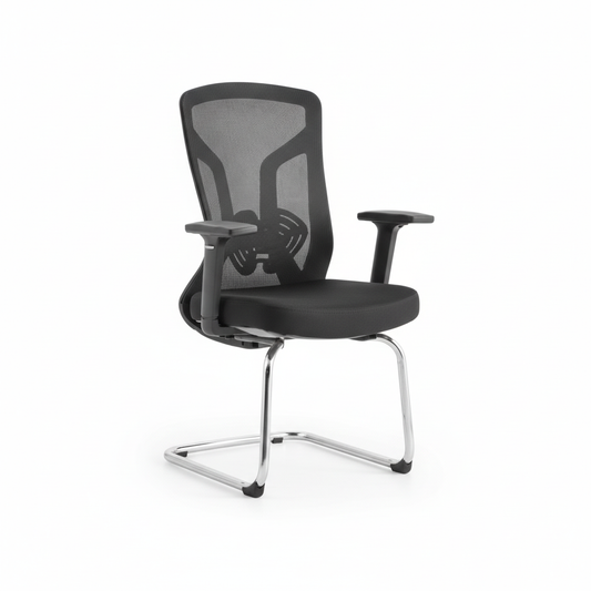 Neo Visitor Office Chair with Chrome Legs | Premium Mesh Back Chair UAE