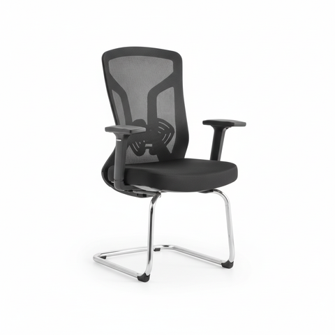 Neo Visitor Office Chair with Chrome Legs | Premium Mesh Back Chair UAE
