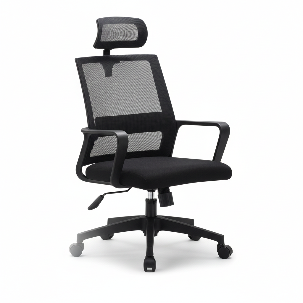 Ergonomic Office Chair with Headrest UAE | Medium Back Executive Chair Dubai | IH 5004