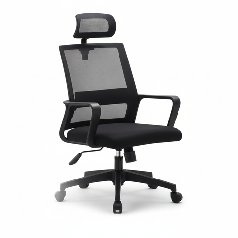 Ergonomic Office Chair with Headrest UAE | Medium Back Executive Chair Dubai | IH 5004