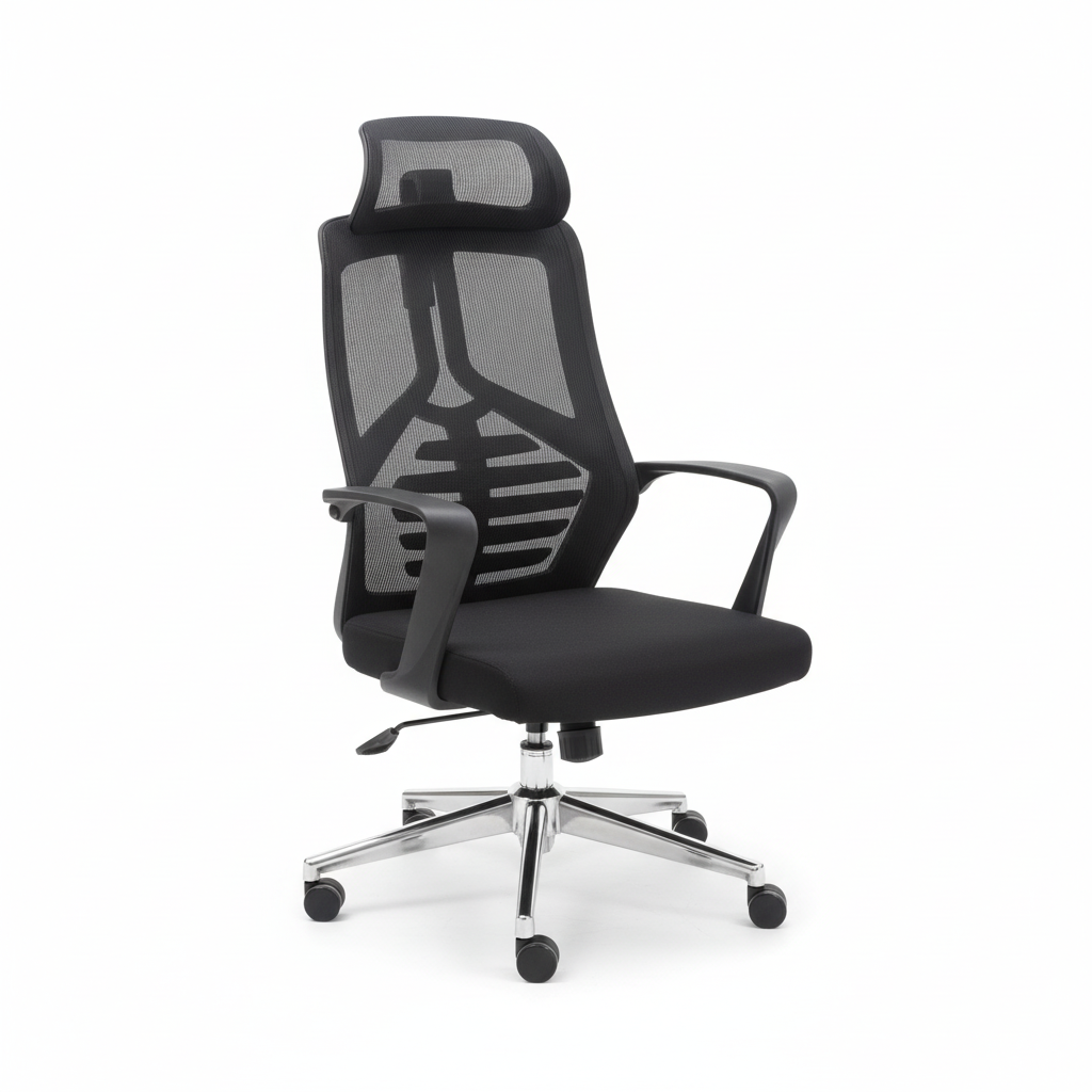 Ergonomic Mesh High Back Office Chair with Headrest - Dubai UAE | Premium Executive Chair | IH 2259-N