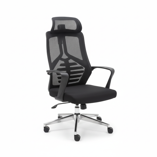 Ergonomic Mesh High Back Office Chair with Headrest - Dubai UAE | Premium Executive Chair | IH 2259-N