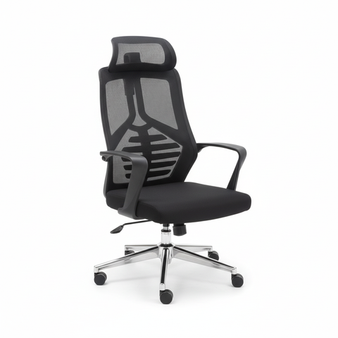 Ergonomic Mesh High Back Office Chair with Headrest - Dubai UAE | Premium Executive Chair | IH 2259-N