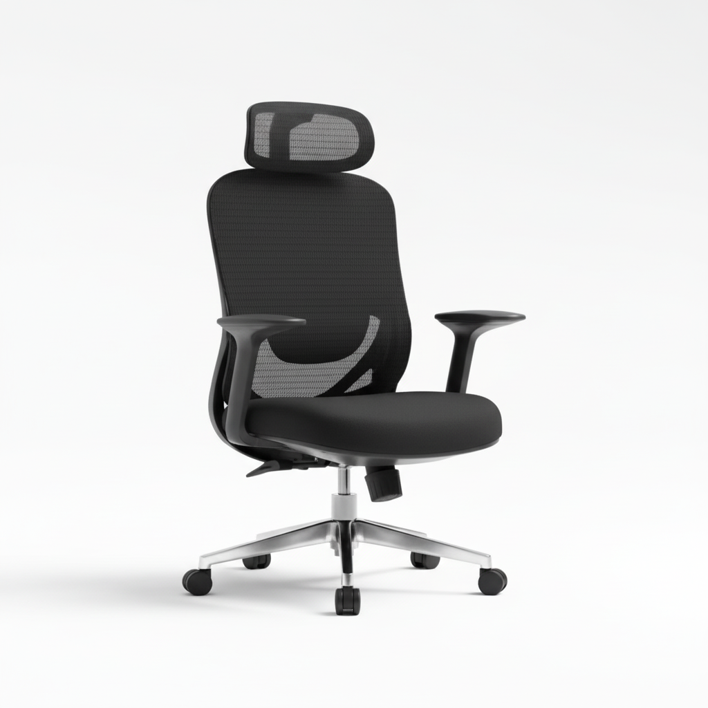 Ergonomic Mesh Office Chair with Headrest - High Back Executive Chair UAE | IH 688-A