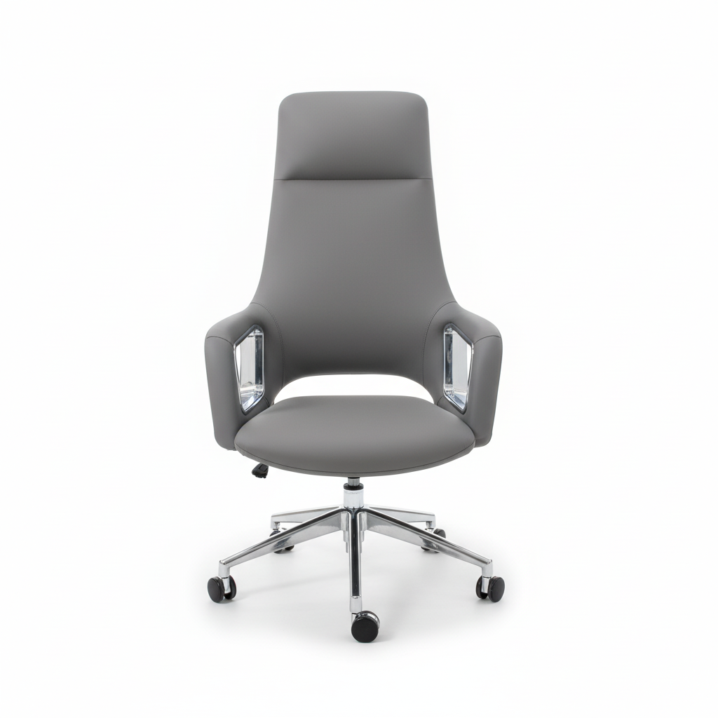 Executive Meeting Table Chairs UAE | Premium Office Seating (Dark Grey)