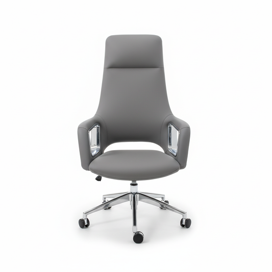 Executive Meeting Table Chairs UAE | Premium Office Seating (Dark Grey)