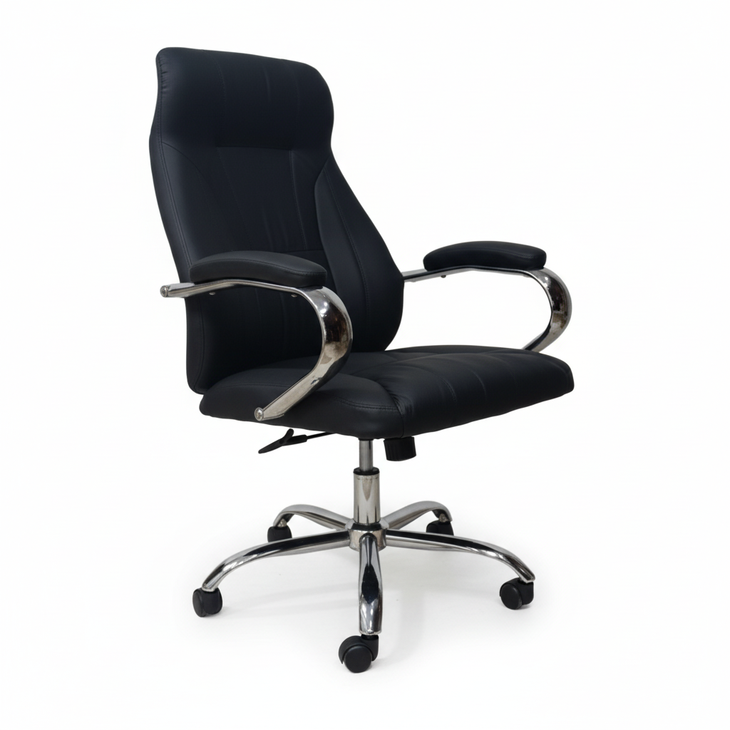 Executive Office Chair Black - High Back PU Leather Ergonomic Chair UAE | IH 923