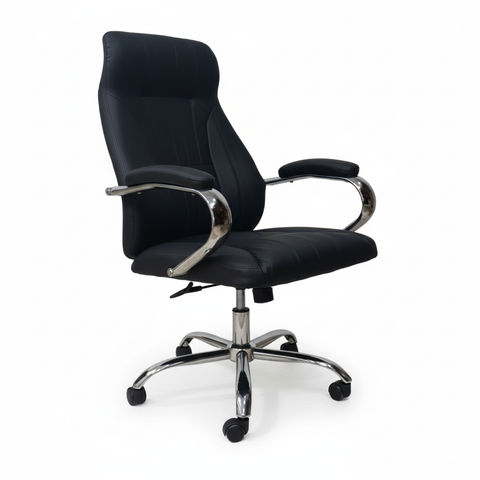Executive Office Chair Black - High Back PU Leather Ergonomic Chair UAE | IH 923