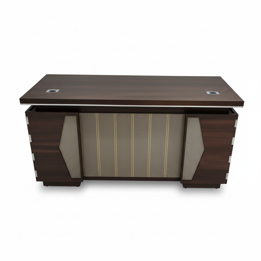 Office Desk 1.4m Oak & Khaki | Premium Workstation 140x70x75cm | UAE Delivery