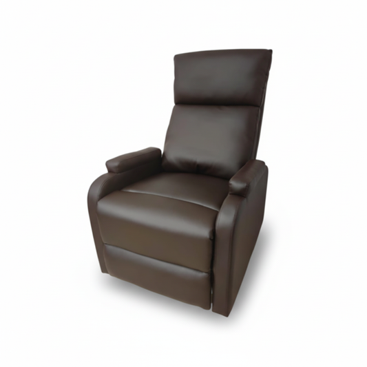 PU Manual Swivel Recliner Chair IH 902 | Coffee Brown | UAE Delivery
