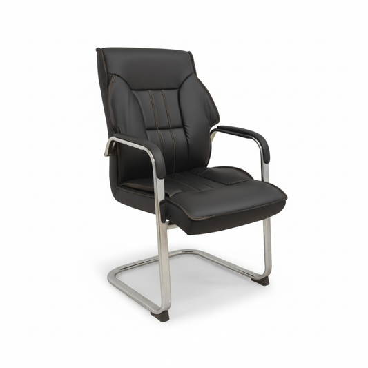 PU Visitor Chair IH 6137V | Premium Office Seating UAE