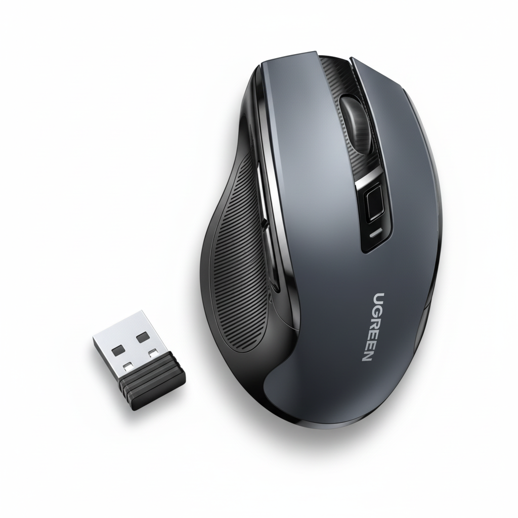 Wireless Ergonomic Mouse 2.4G USB – Noiseless Portable Mouse for Laptop & PC | 5 DPI Adjustable | UAE Stock – Dubai, Abu Dhabi, Sharjah, Ajman, Fujairah, Ras Al Khaimah & Umm Al Quwain Delivery