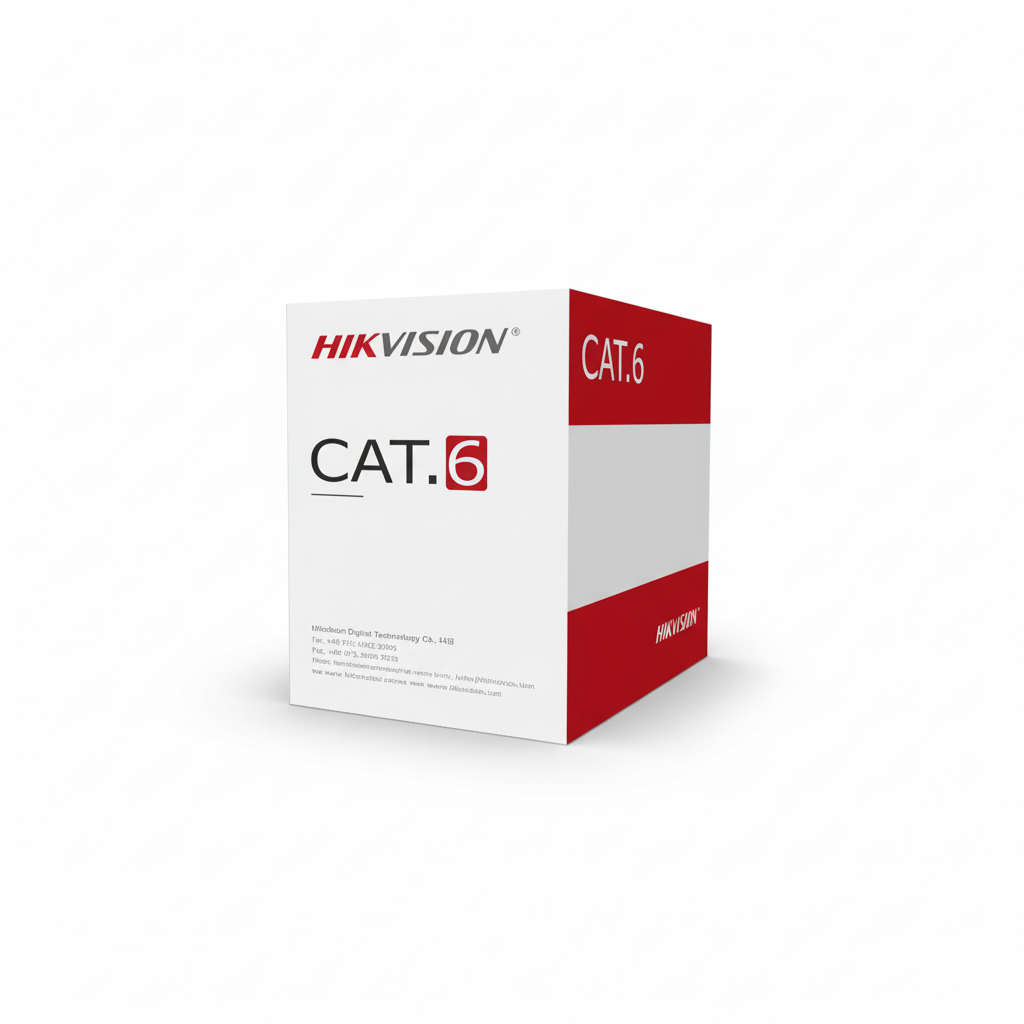 Hikvision DS-1LN6U-W CCA Cat6 Cable 305m UAE | 23 AWG Networking Cable Black | Dubai Abu Dhabi Sharjah Ajman Umm Al Quwain Ras Al Khaimah Fujairah