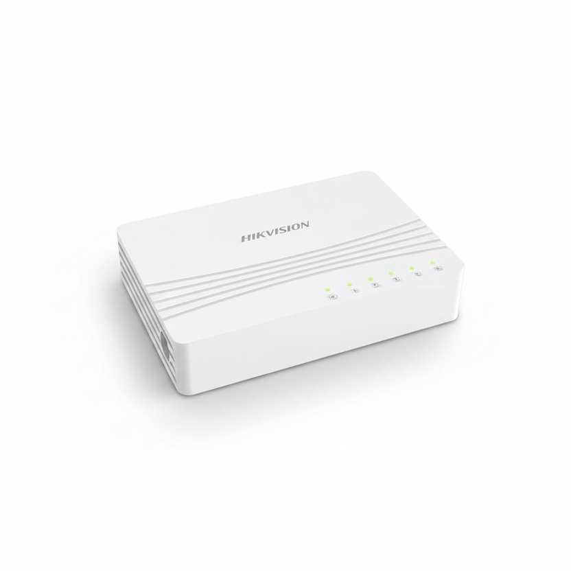 Hikvision DS-3E0505D-E 5-Port Gigabit Desktop Switch UAE | 10/100/1000Mbps Unmanaged Network Switch Dubai Abu Dhabi Sharjah Ajman Umm Al Quwain Ras Al Khaimah Fujairah