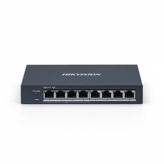 Hikvision DS-3E0508P-O 8-Port Gigabit PoE Switch UAE | 65W PoE+ Network Switch Dubai Abu Dhabi Sharjah Ajman Umm Al Quwain Ras Al Khaimah Fujairah