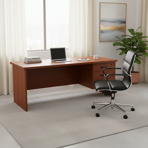 Office Desk Cherry Wood IH GE180 CHR | Premium Executive Desk UAE