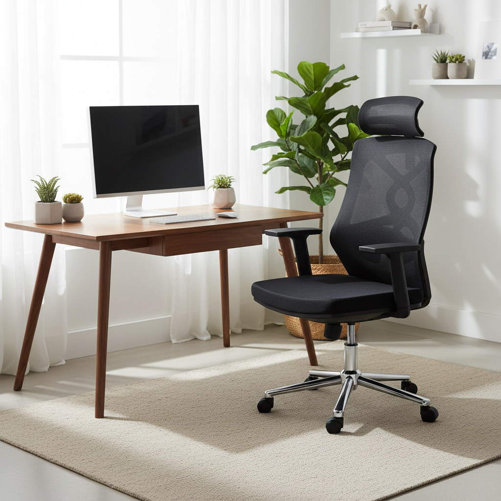 Ergonomic Mesh High Back Office Chair with Headrest - Premium Executive Chair UAE | IH 2259