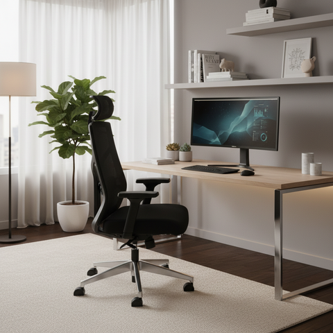 Office Chair Black IH 8803 BLK | Premium Ergonomic Seating Dubai UAE