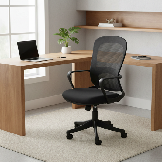 Medium Back Mesh Office Chair | Ergonomic Office Chair UAE – INFINI HOMES