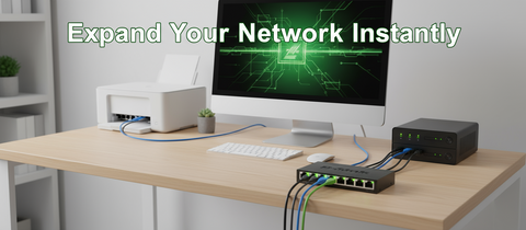 D-Link DGS-108 8-Port Gigabit Unmanaged Desktop Switch - 1000Mbps Ethernet Switch