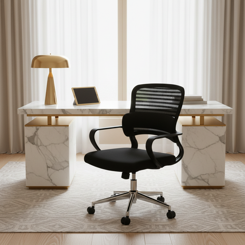 Office Chair Black IH 4008 BLK | Premium Ergonomic Seating UAE