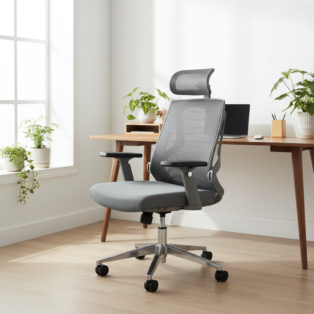 Office Chair Grey IH-8805 | Premium Ergonomic Seating UAE | Dubai Abu Dhabi Sharjah