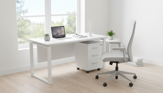 Office Desk with Pedestal Drawer 140x70cm - Premium Workstation UAE